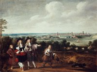 GG 556  GG 556, Andreas Stech (1635-1679), Spaziergang vor den Toren Danzigs, Leinwand, 86,2 x 113 cm
